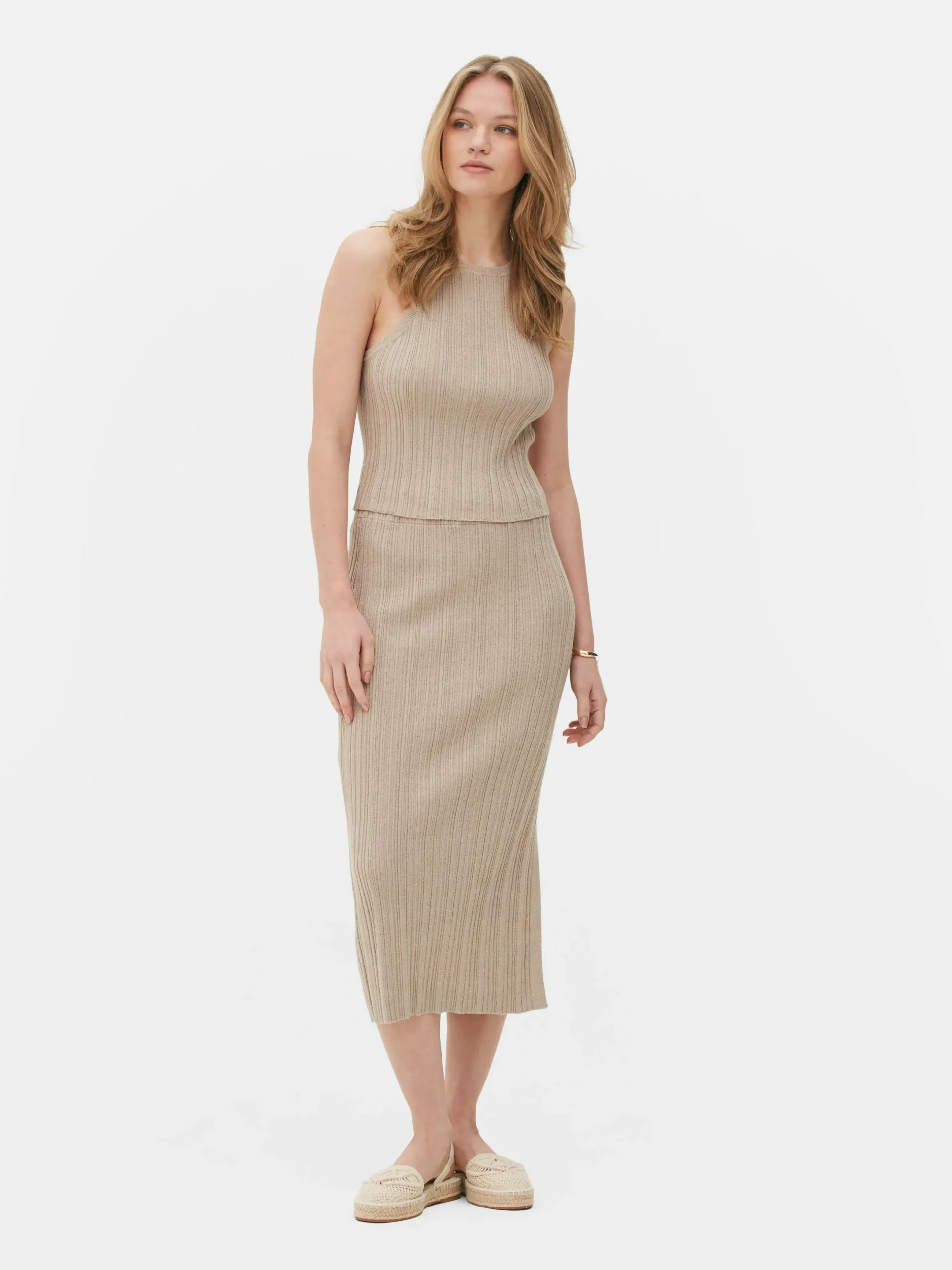 Mujer Primark Tops Y Camisetas|Camiseta Con Espalda De Nadadora Acanalada