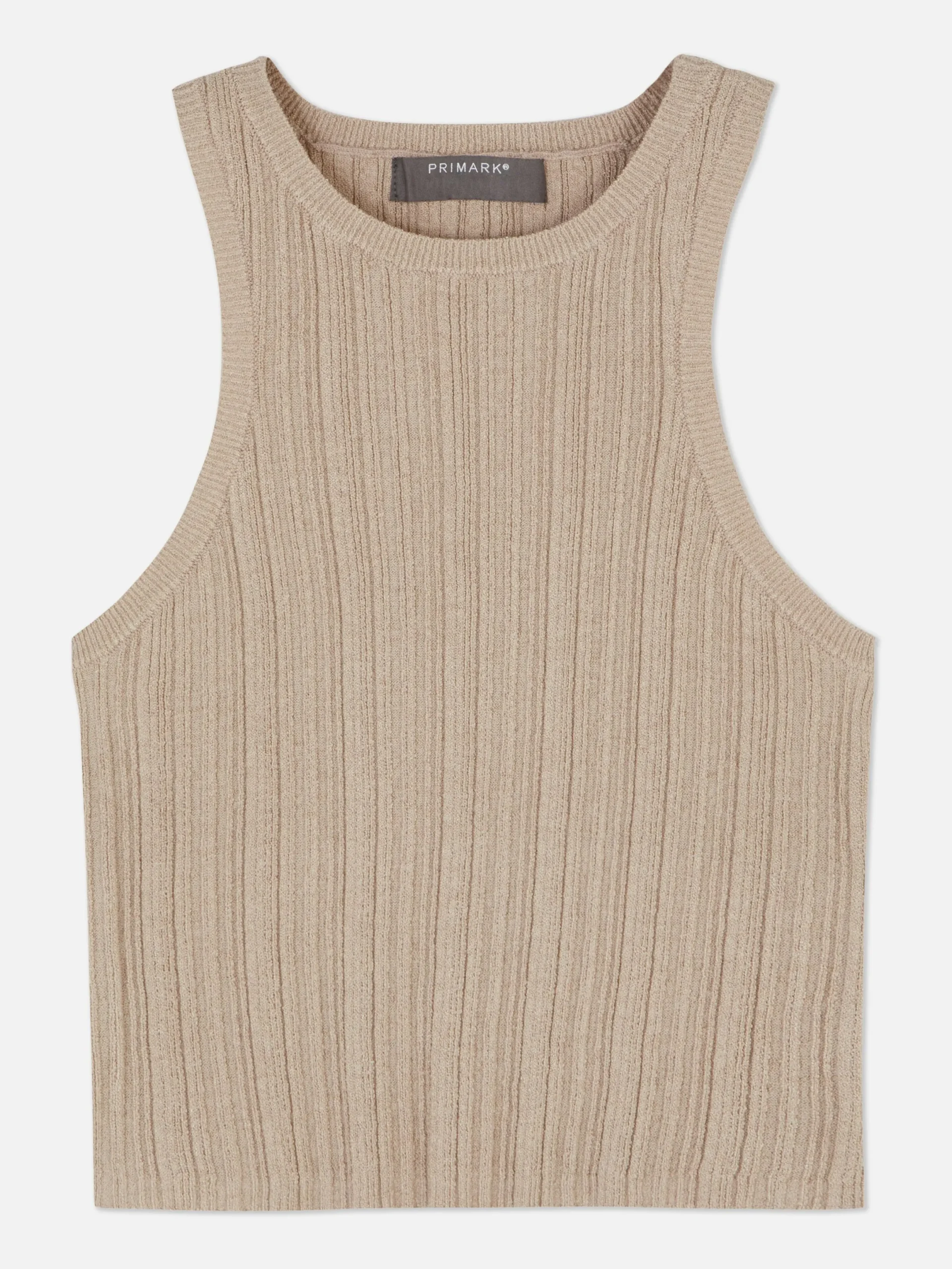 Mujer Primark Tops Y Camisetas|Camiseta Con Espalda De Nadadora Acanalada