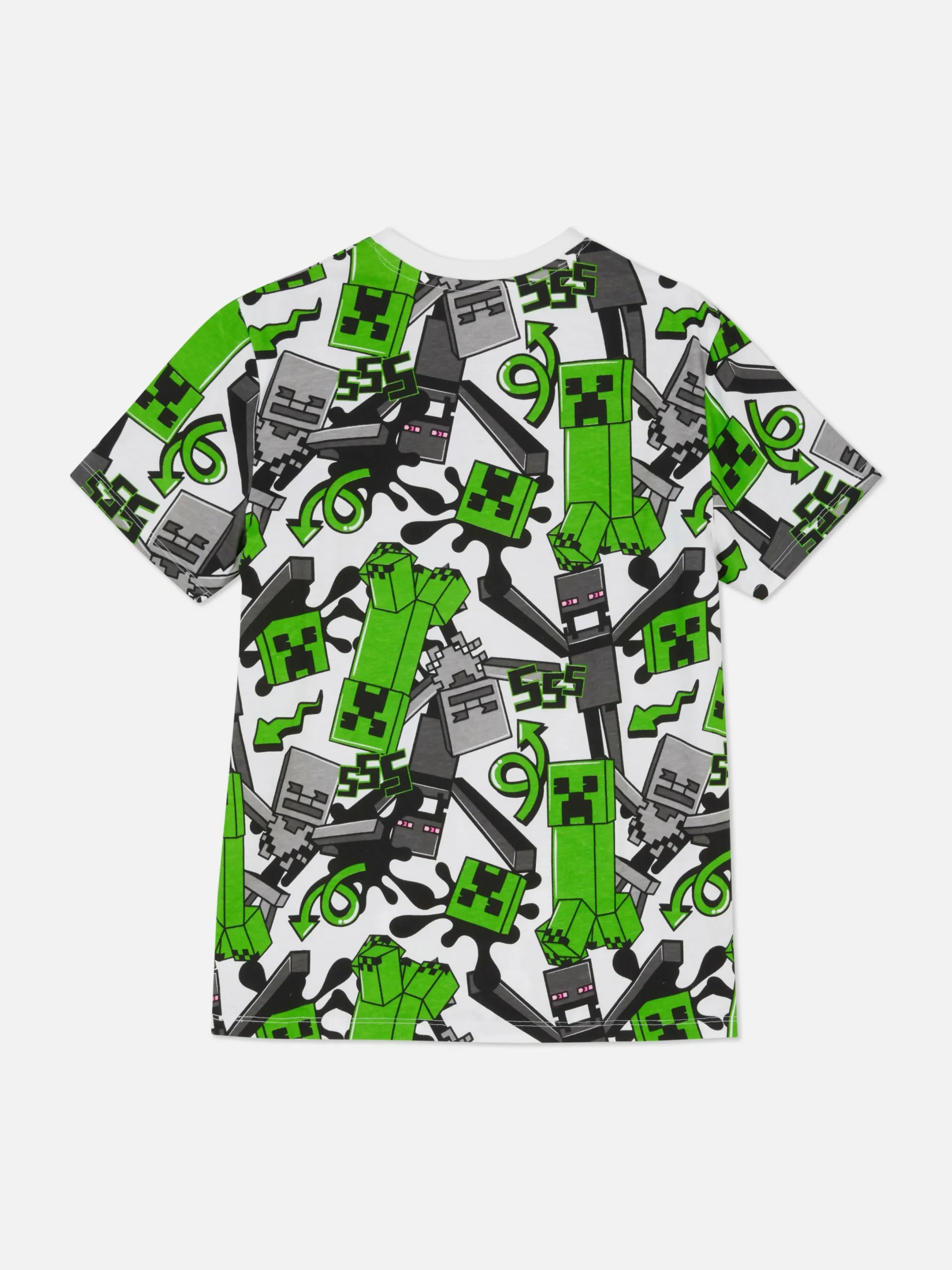 Niños Primark Tops Y Camisetas|Camiseta Con Estampado De Creeper De Minecraft