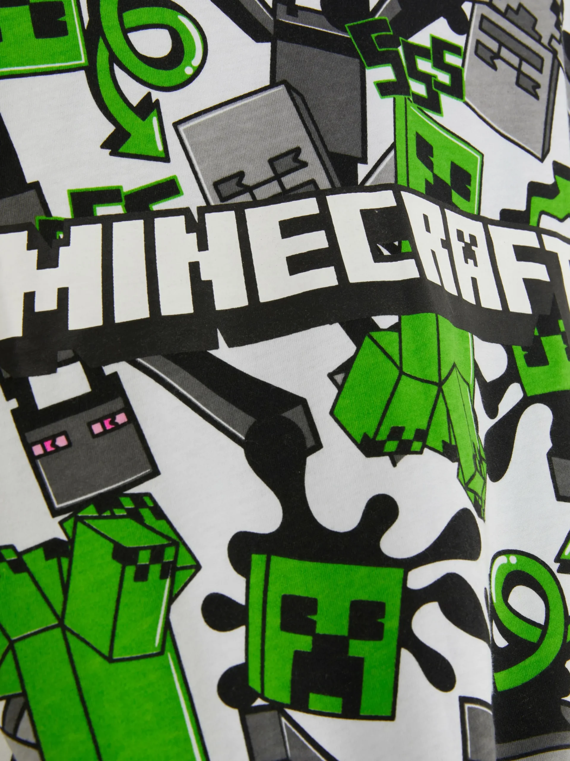 Niños Primark Tops Y Camisetas|Camiseta Con Estampado De Creeper De Minecraft