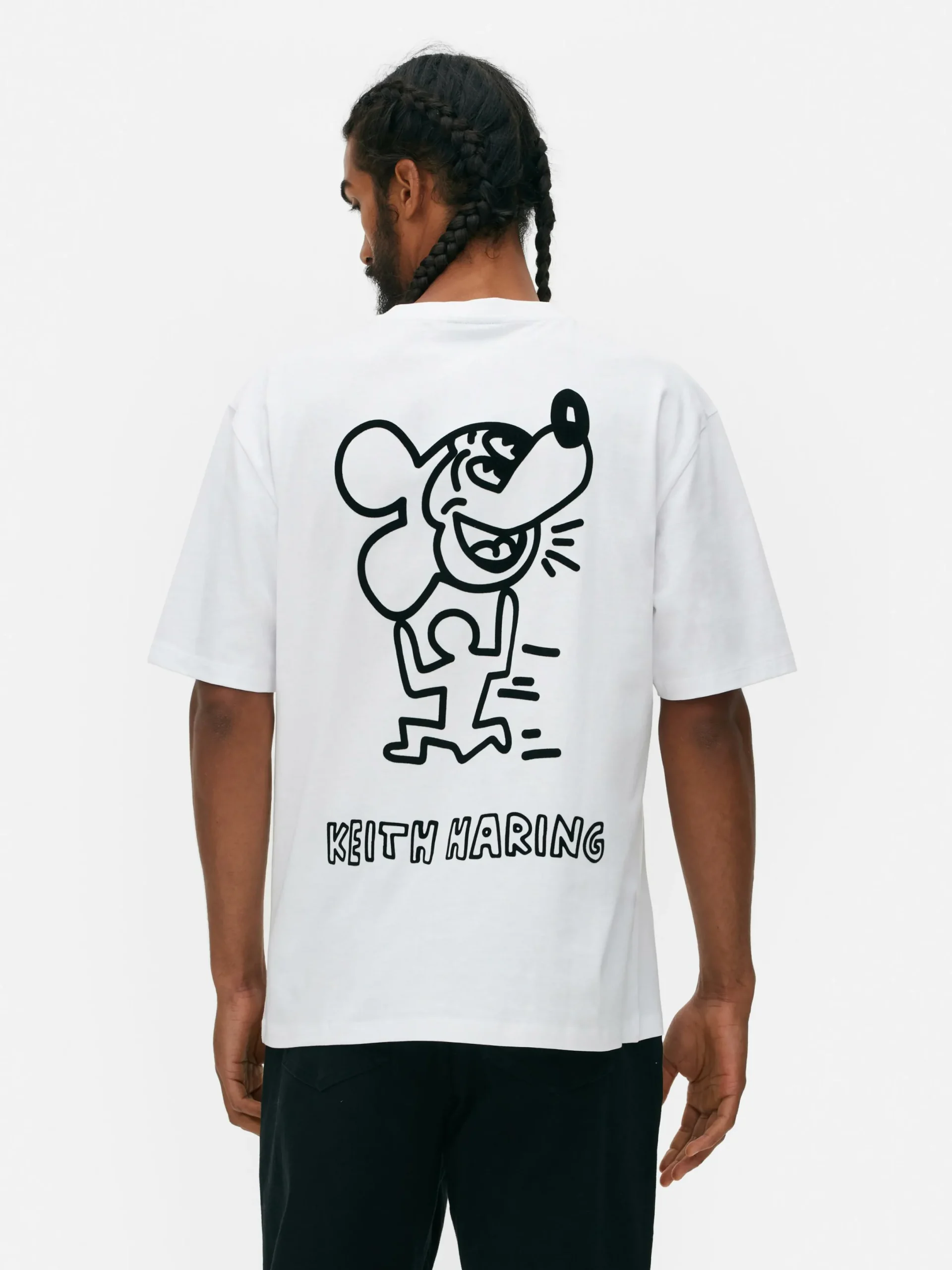 Hombre Primark Camisetas Y Sudaderas Con Estampado Gráfico|Tops Y Camisetas|Camiseta Con Estampado De Disney X Keith Haring