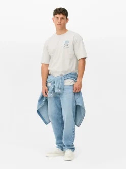 Hombre Primark Tops Y Camisetas|Camiseta Con Estampado Floral «Tokio»