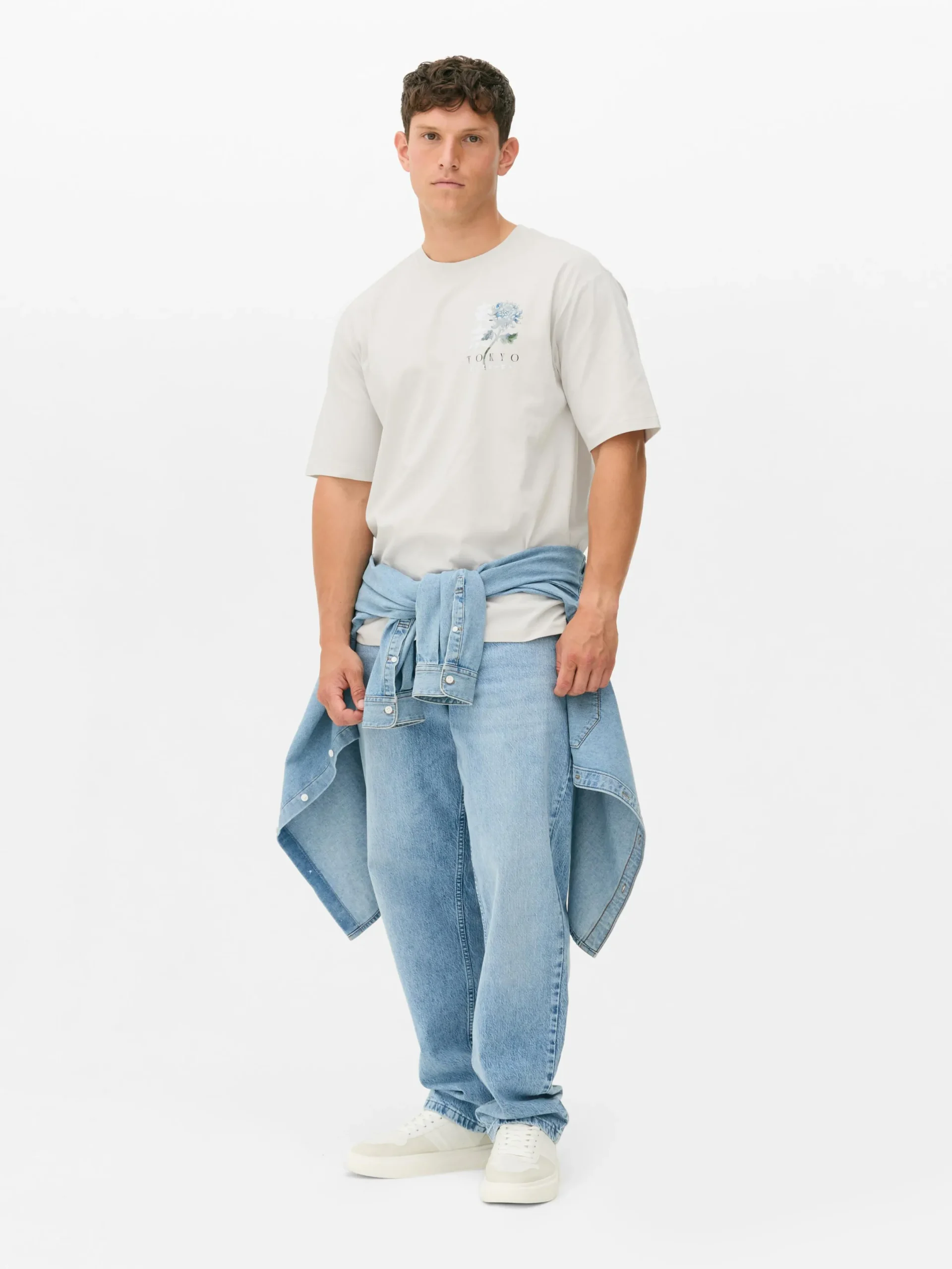 Hombre Primark Tops Y Camisetas|Camiseta Con Estampado Floral «Tokio»