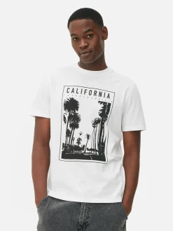 Hombre Primark Tops Y Camisetas|Camiseta Con Estampado Fotográfico «California»