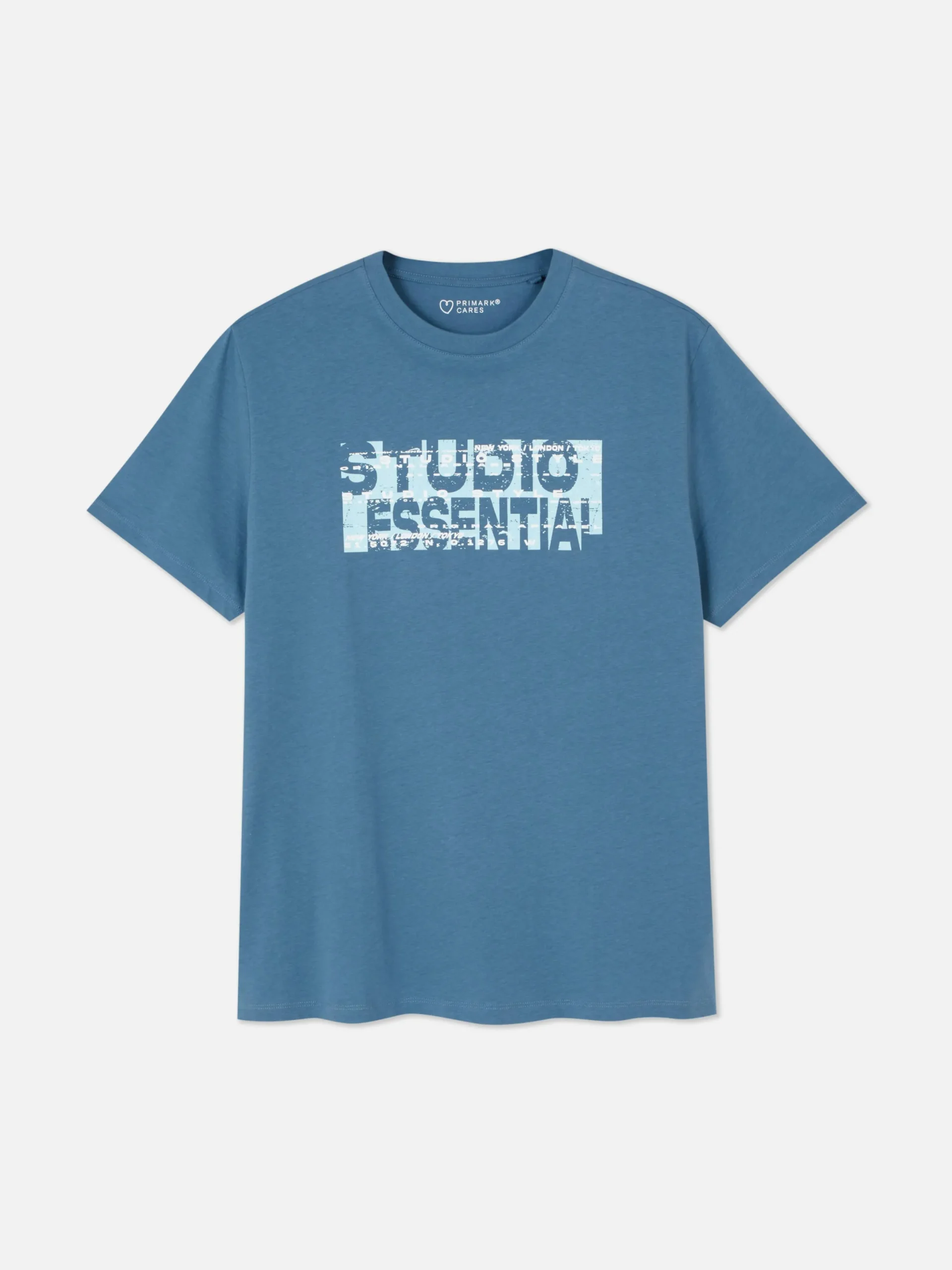 Hombre Primark Tops Y Camisetas|Camiseta Con Estampado Gráfico «Studio Essential»