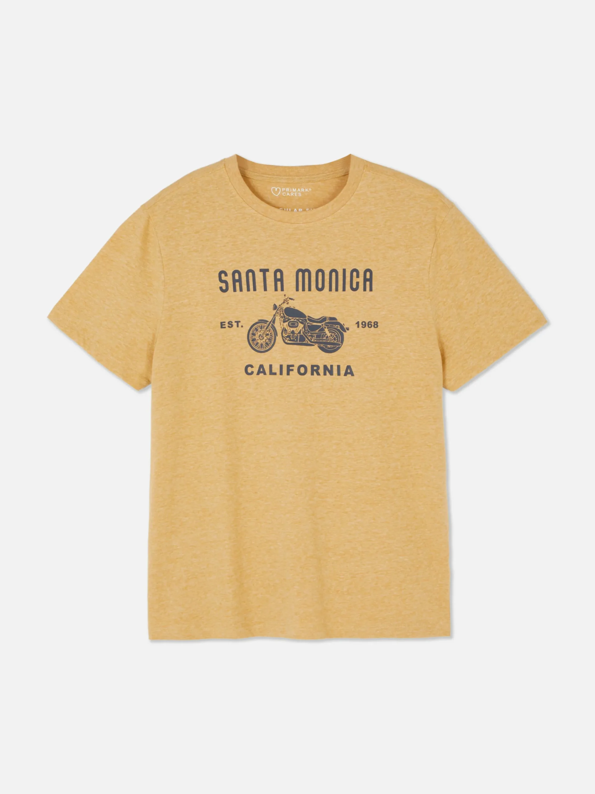 Hombre Primark Tops Y Camisetas|Camiseta Con Estampado Gráfico De «Santa Mónica»