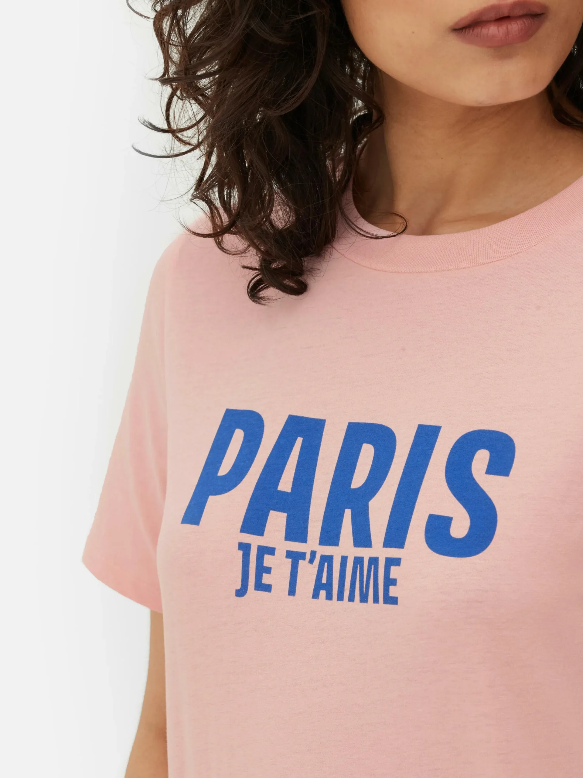 Mujer Primark Tops Y Camisetas|Camiseta Con Estampado Gráfico «Paris»