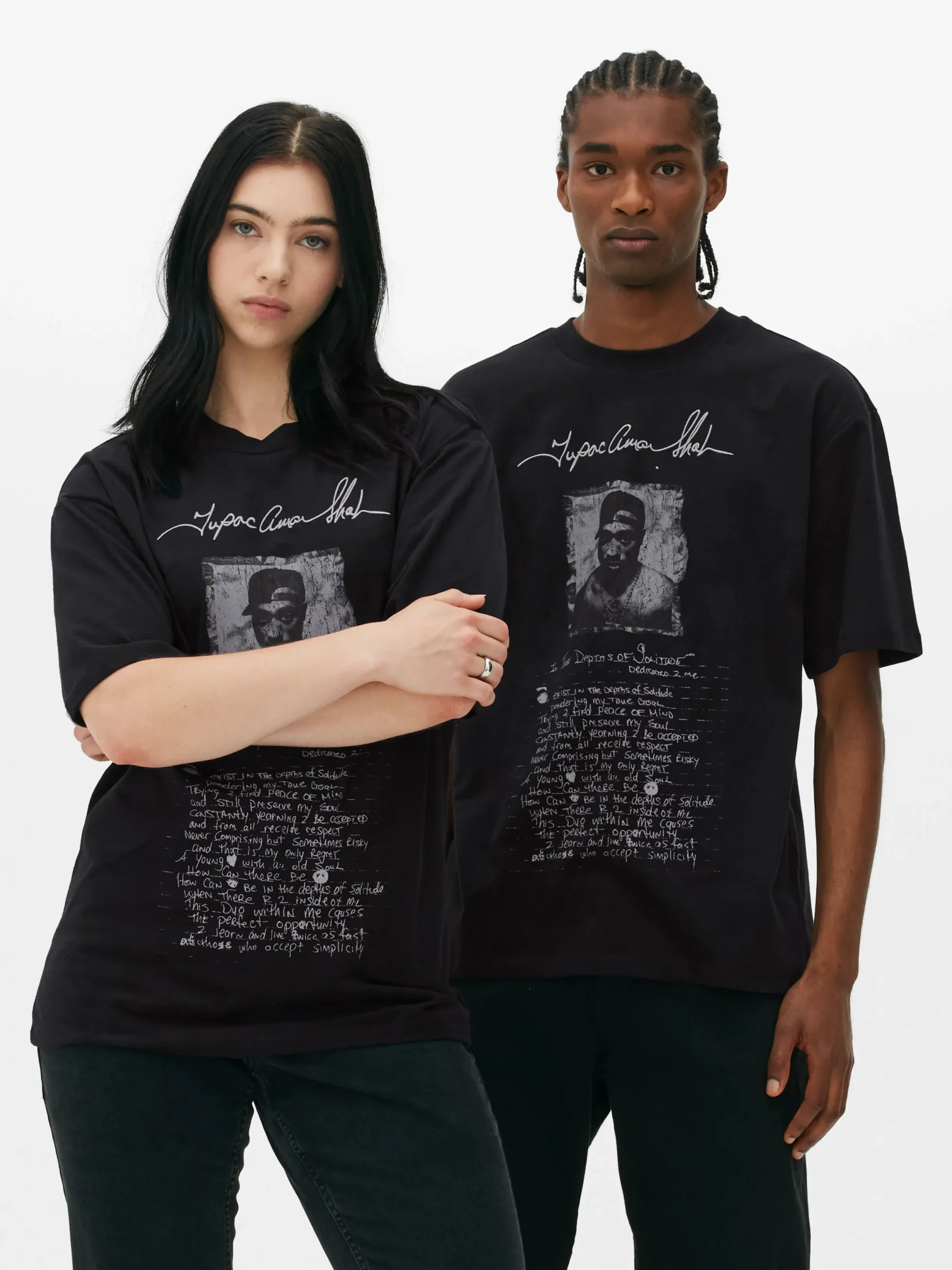 Mujer/Hombre Primark Camisetas Y Sudaderas Con Estampado Gráfico|Tops Y Camisetas|Camiseta Con Estampado Gráfico De 2Pac