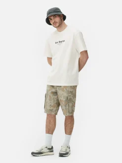 Hombre Primark Tops Y Camisetas|Camiseta Con Estampado «Los Angeles Statue»