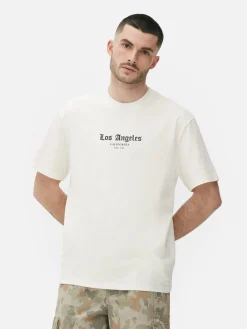 Hombre Primark Tops Y Camisetas|Camiseta Con Estampado «Los Angeles Statue»