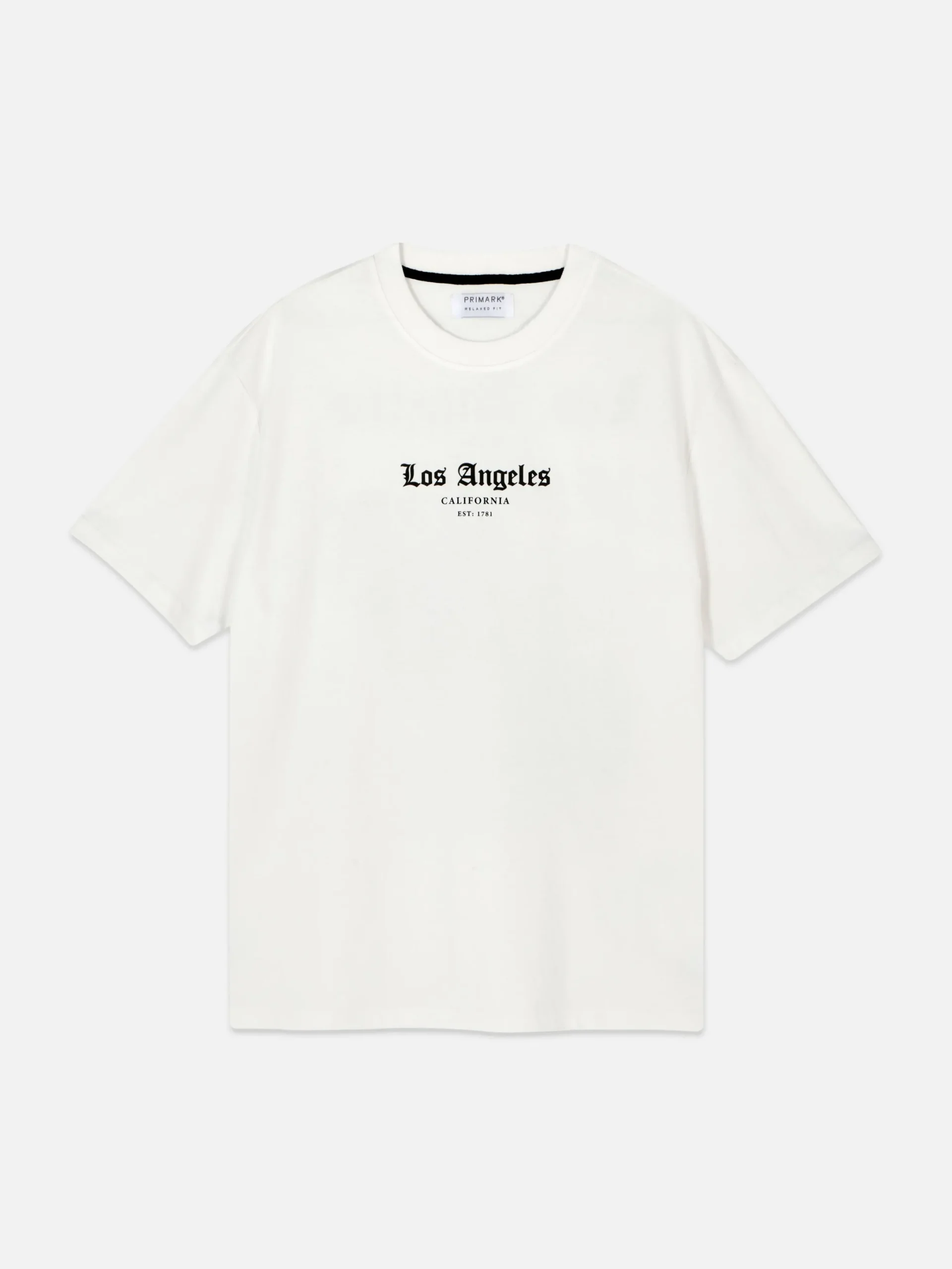 Hombre Primark Tops Y Camisetas|Camiseta Con Estampado «Los Angeles Statue»
