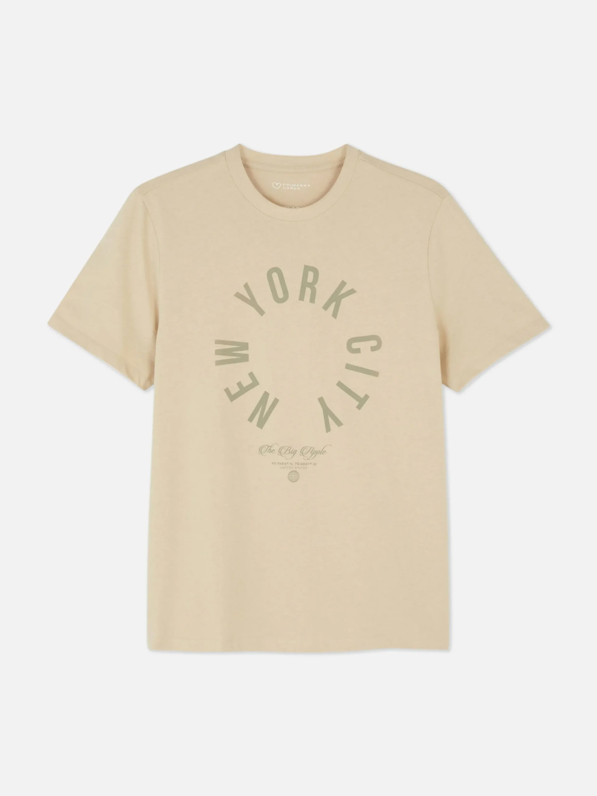 Hombre Primark Tops Y Camisetas|Camiseta Con Estampado «New York City»
