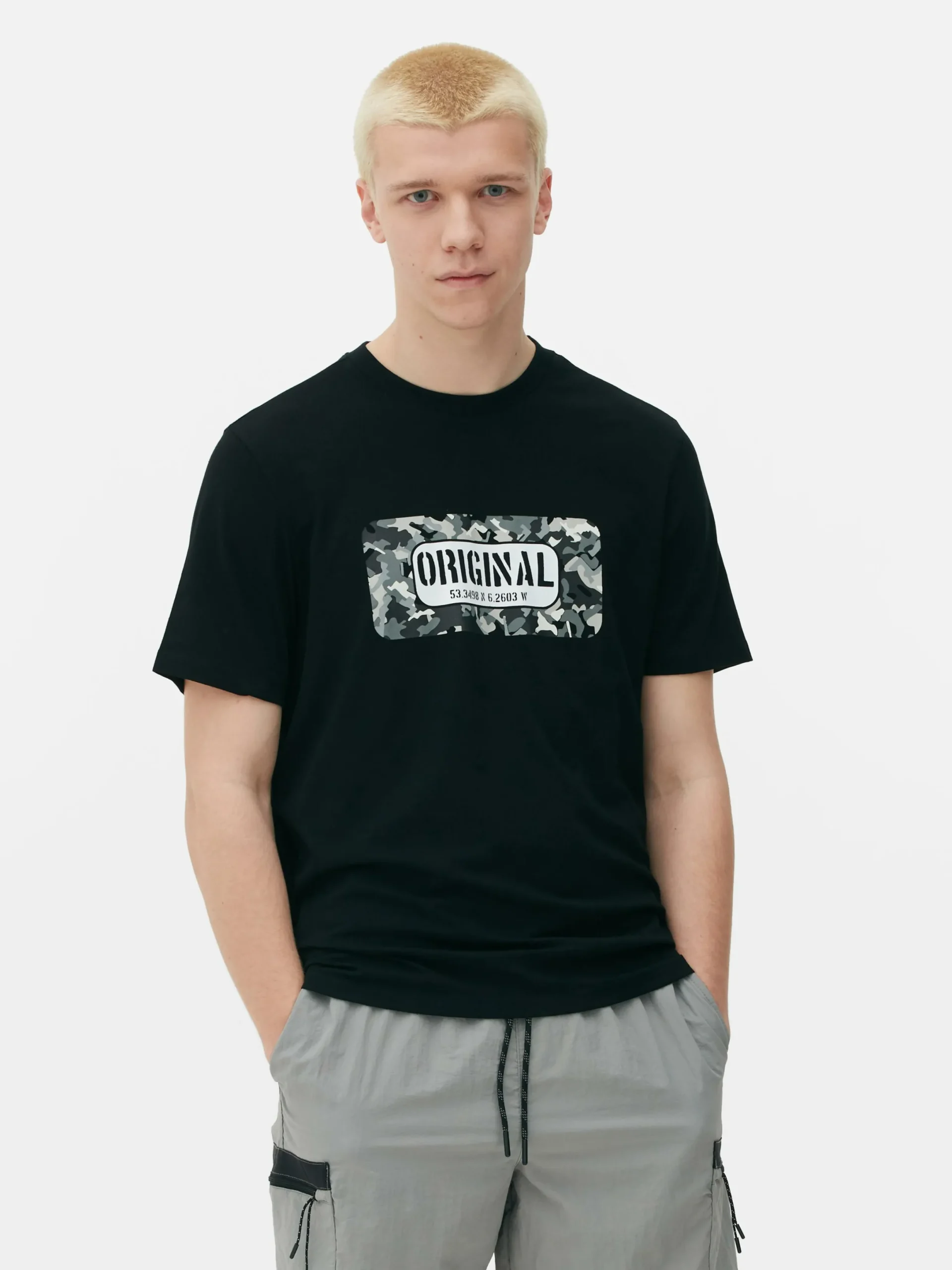 Hombre Primark Tops Y Camisetas|Camiseta Con Estampado «Original»
