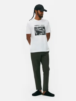 Hombre Primark Tops Y Camisetas|Camiseta Con Foto Del Cruce De Shibuya En Japón