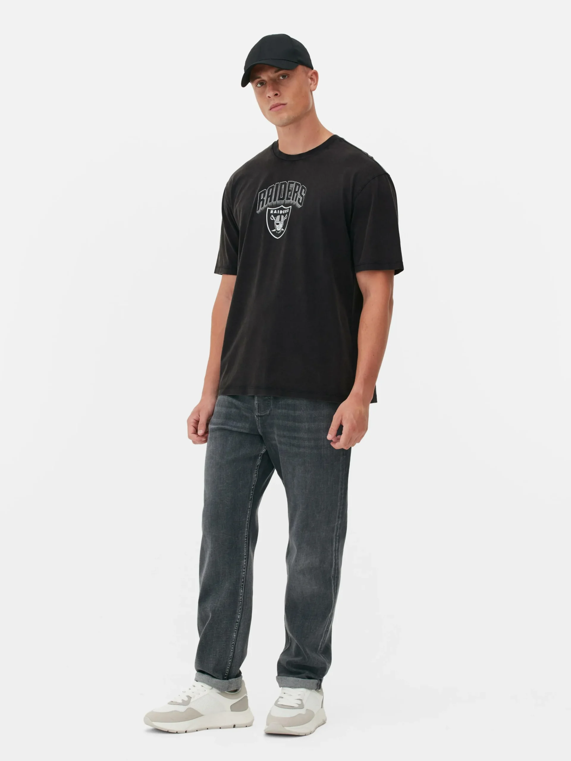 Hombre Primark Camisetas Y Sudaderas Con Estampado Gráfico|Tops Y Camisetas|Camiseta Con Gráfico De Las Vegas Raiders De La NFL