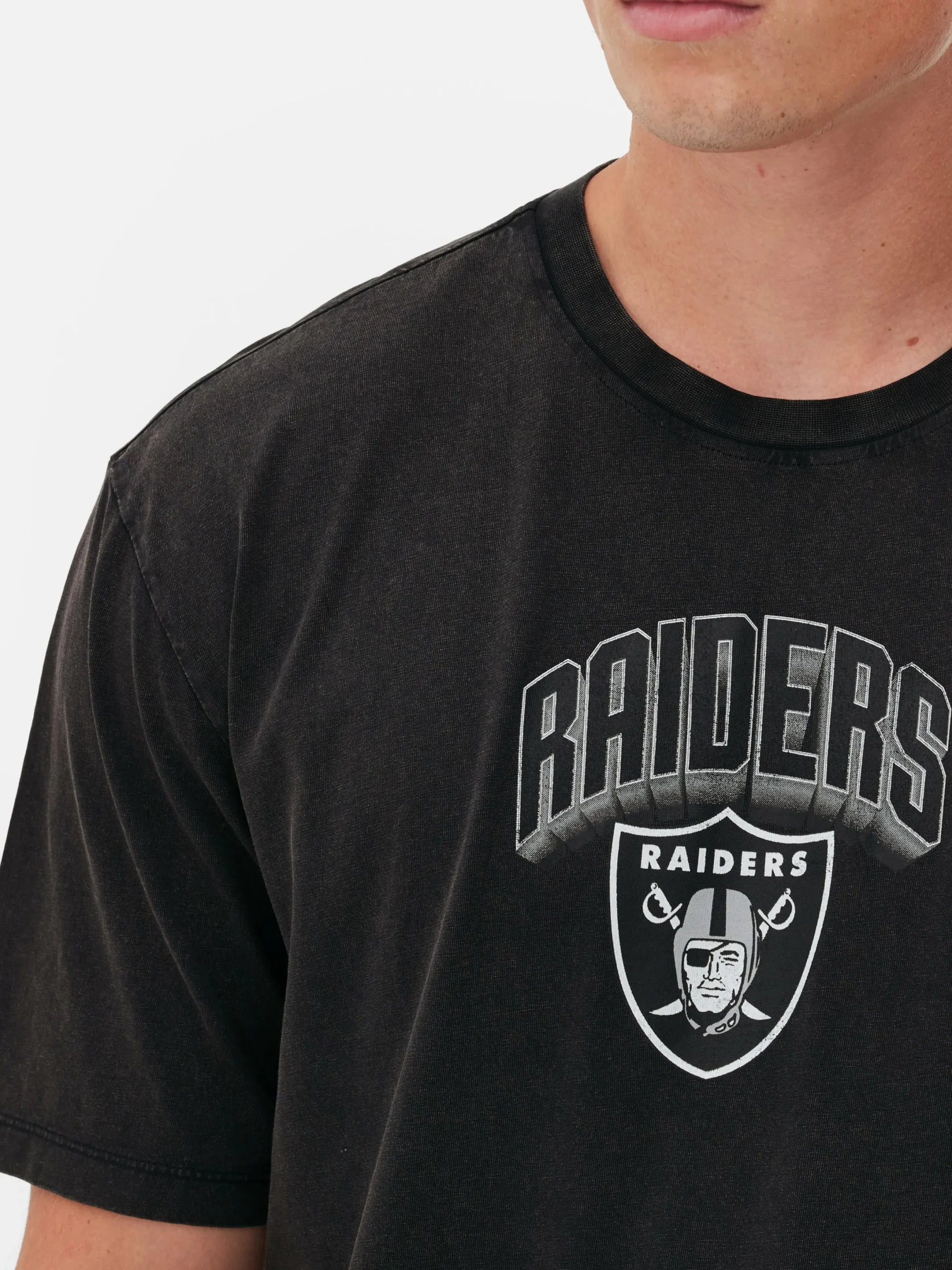 Hombre Primark Camisetas Y Sudaderas Con Estampado Gráfico|Tops Y Camisetas|Camiseta Con Gráfico De Las Vegas Raiders De La NFL