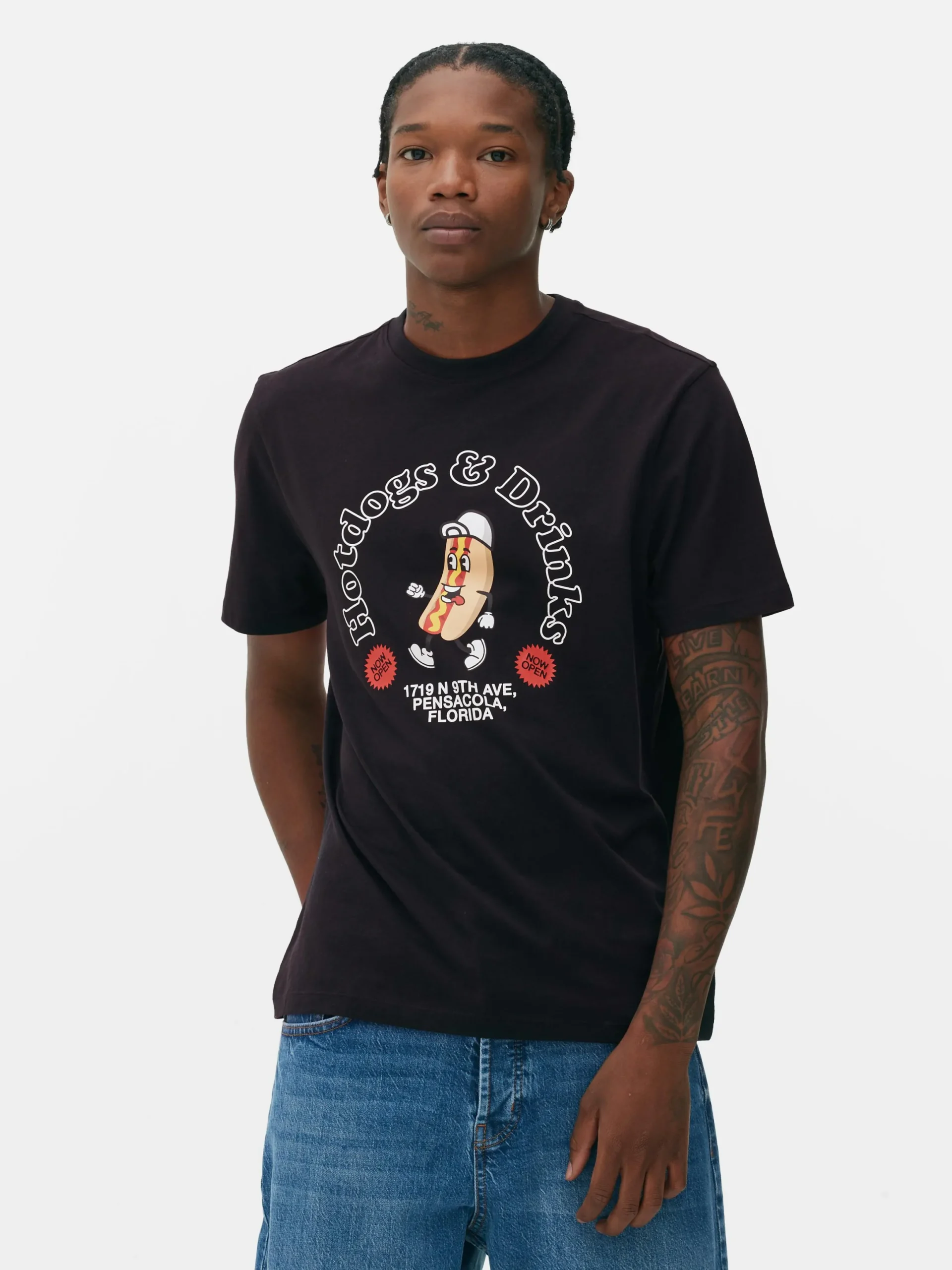 Hombre Primark Tops Y Camisetas|Camiseta Con Perrito Estampado