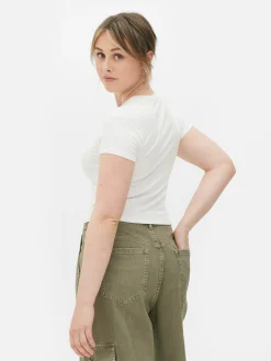 Mujer Primark Tops Y Camisetas|Camiseta Corta