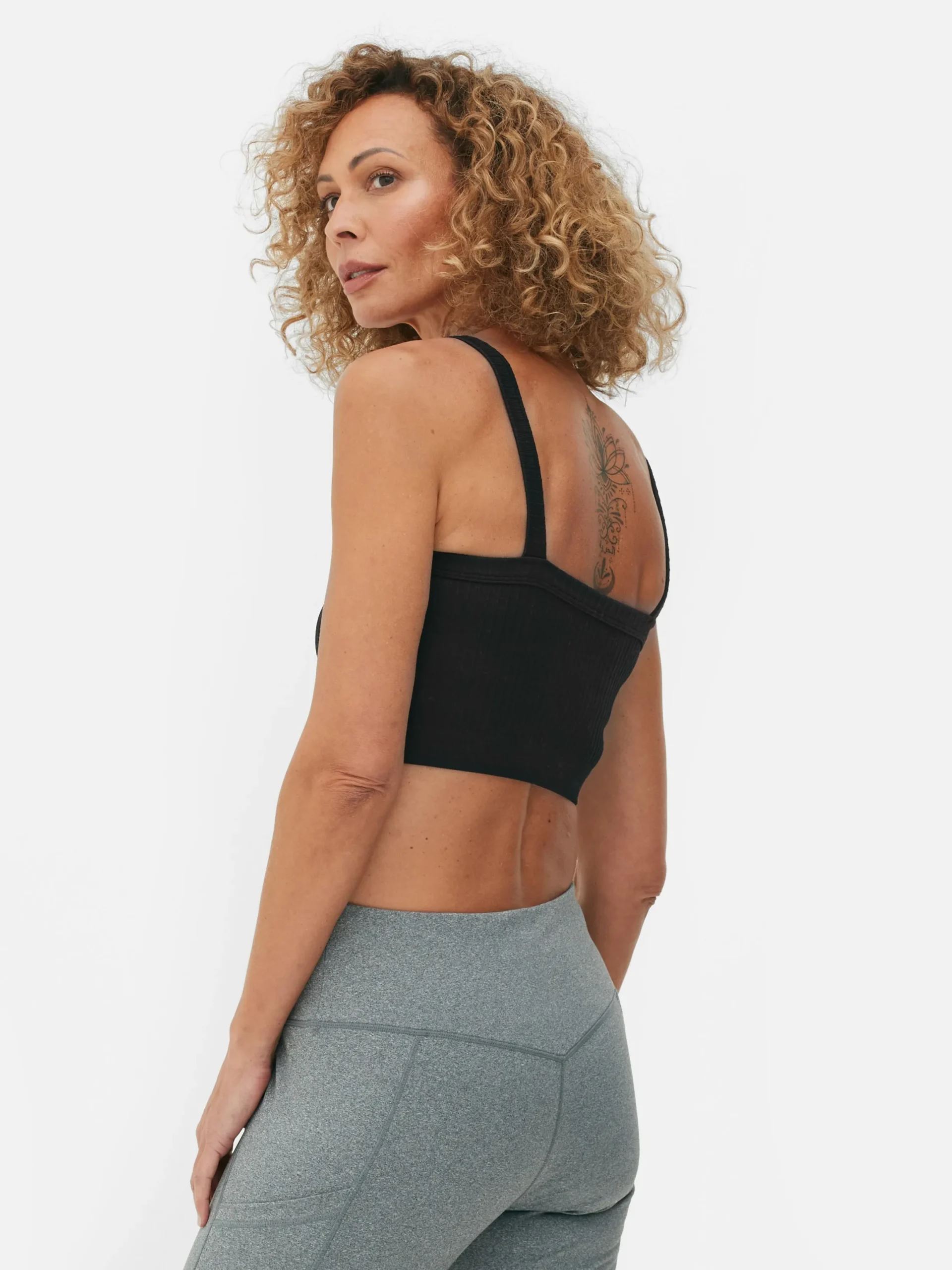 Mujer Primark Tops Y Camisetas|Camiseta Corta Acanalada Con Textura