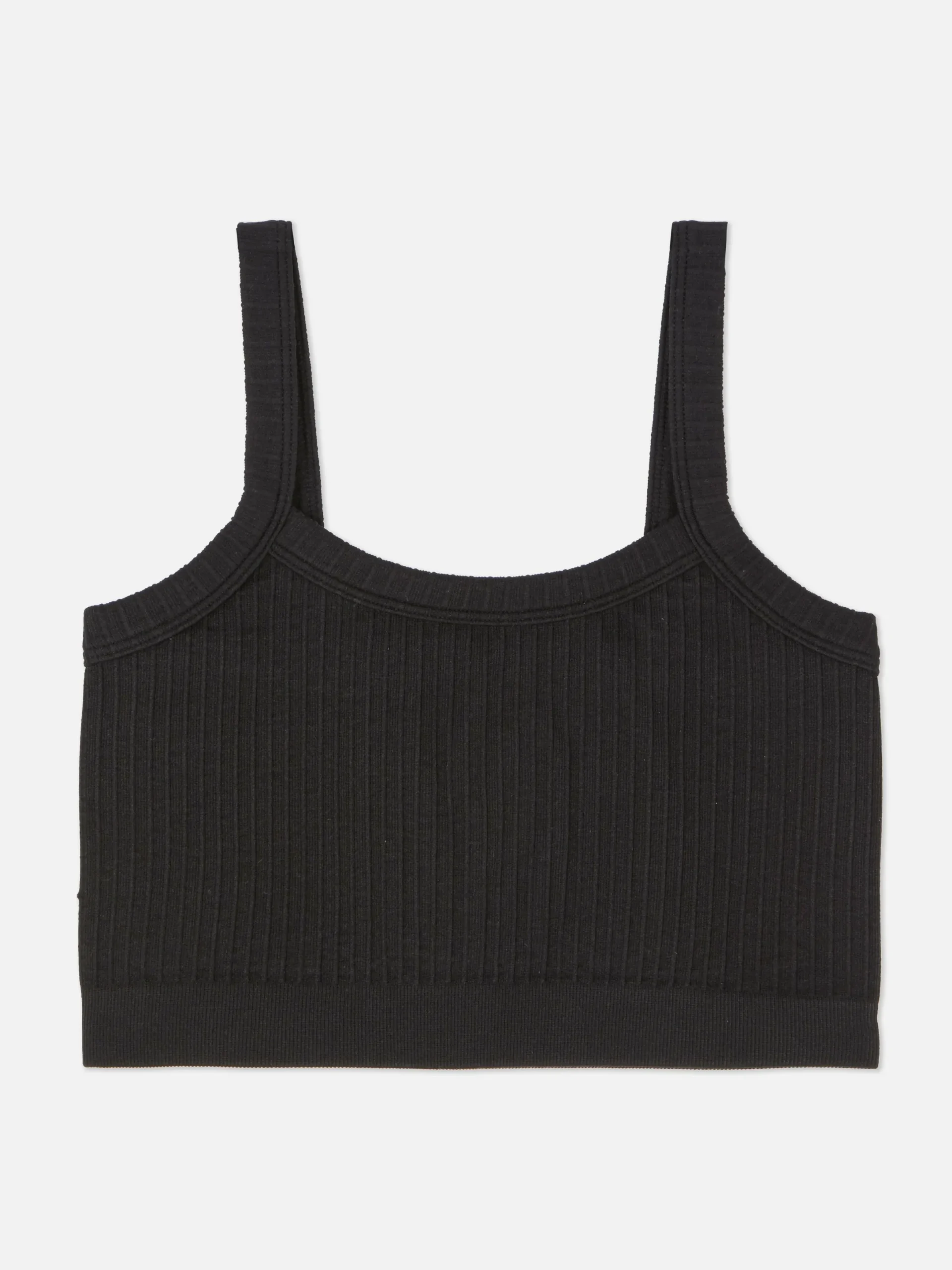 Mujer Primark Tops Y Camisetas|Camiseta Corta Acanalada Con Textura