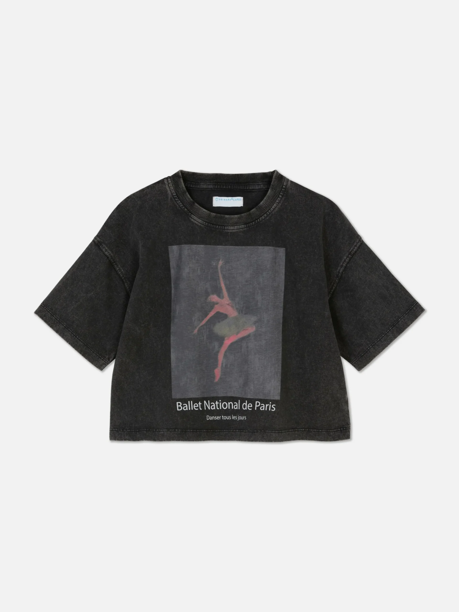 Niños Primark Tops Y Camisetas|Camiseta Corta Con Diseño De Bailarina Parisina
