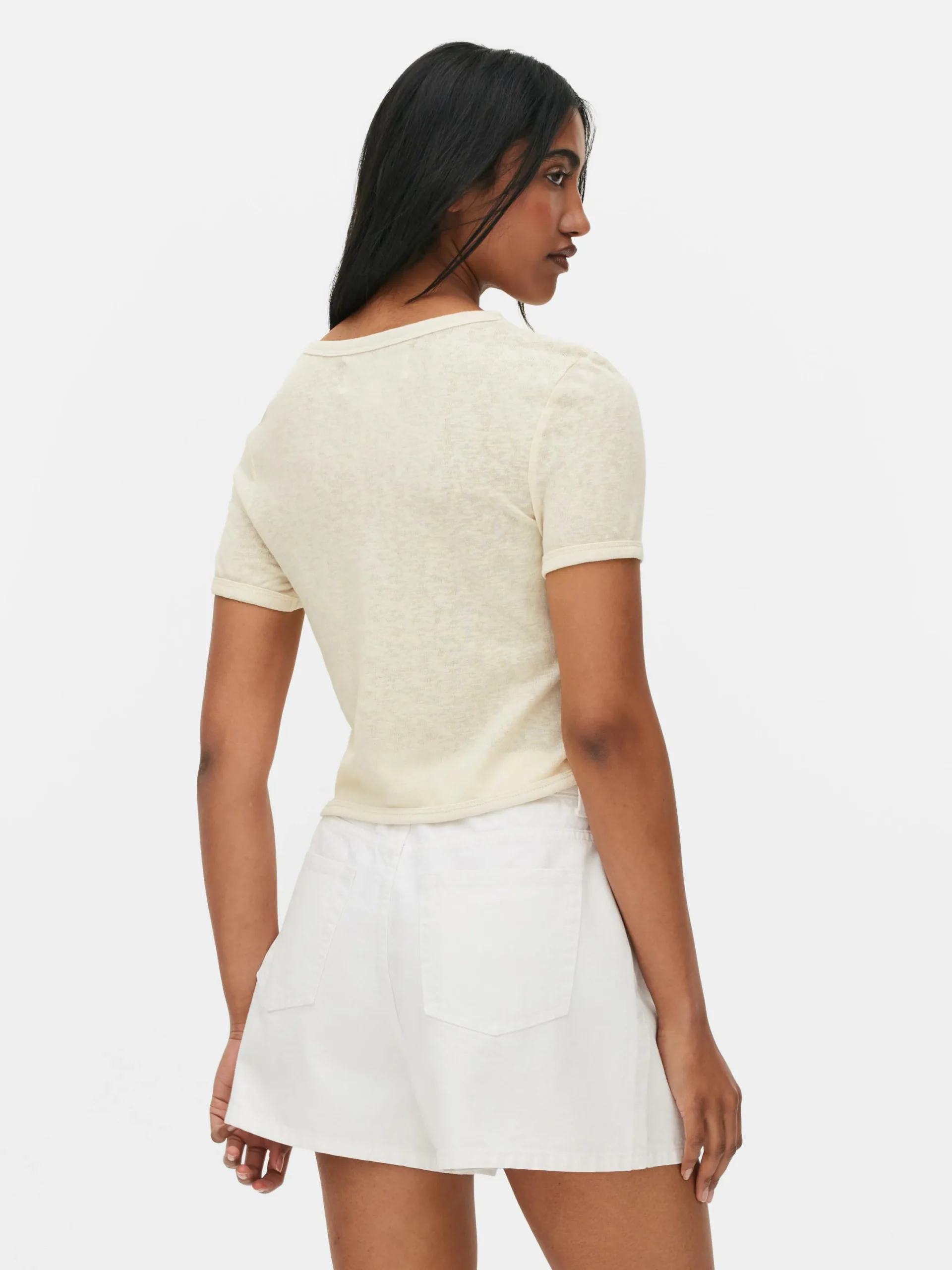 Mujer Primark Tops Y Camisetas|Camiseta Corta Con El Logotipo De Los Rolling Stones