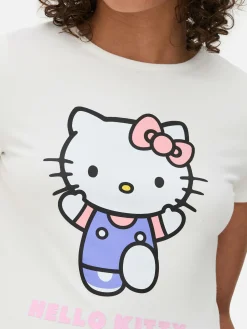 Mujer Primark Tops Y Camisetas|Camiseta Corta Con Estampado De Hello Kitty