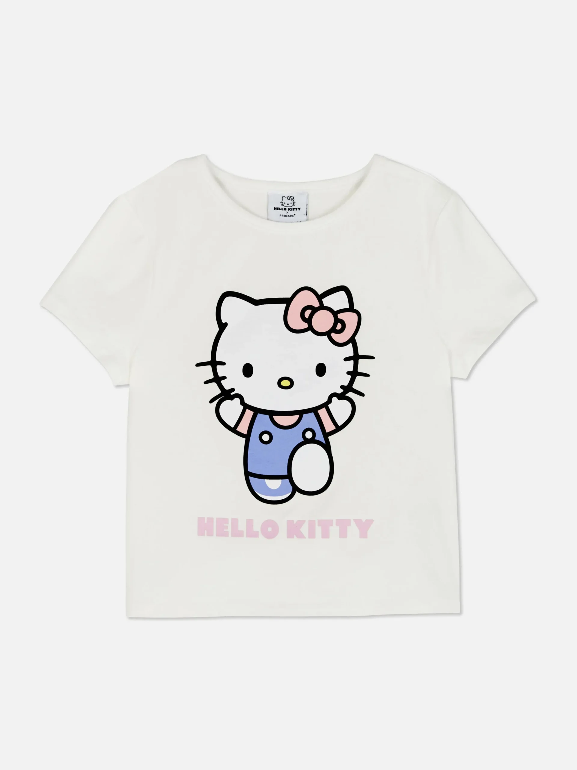 Mujer Primark Tops Y Camisetas|Camiseta Corta Con Estampado De Hello Kitty