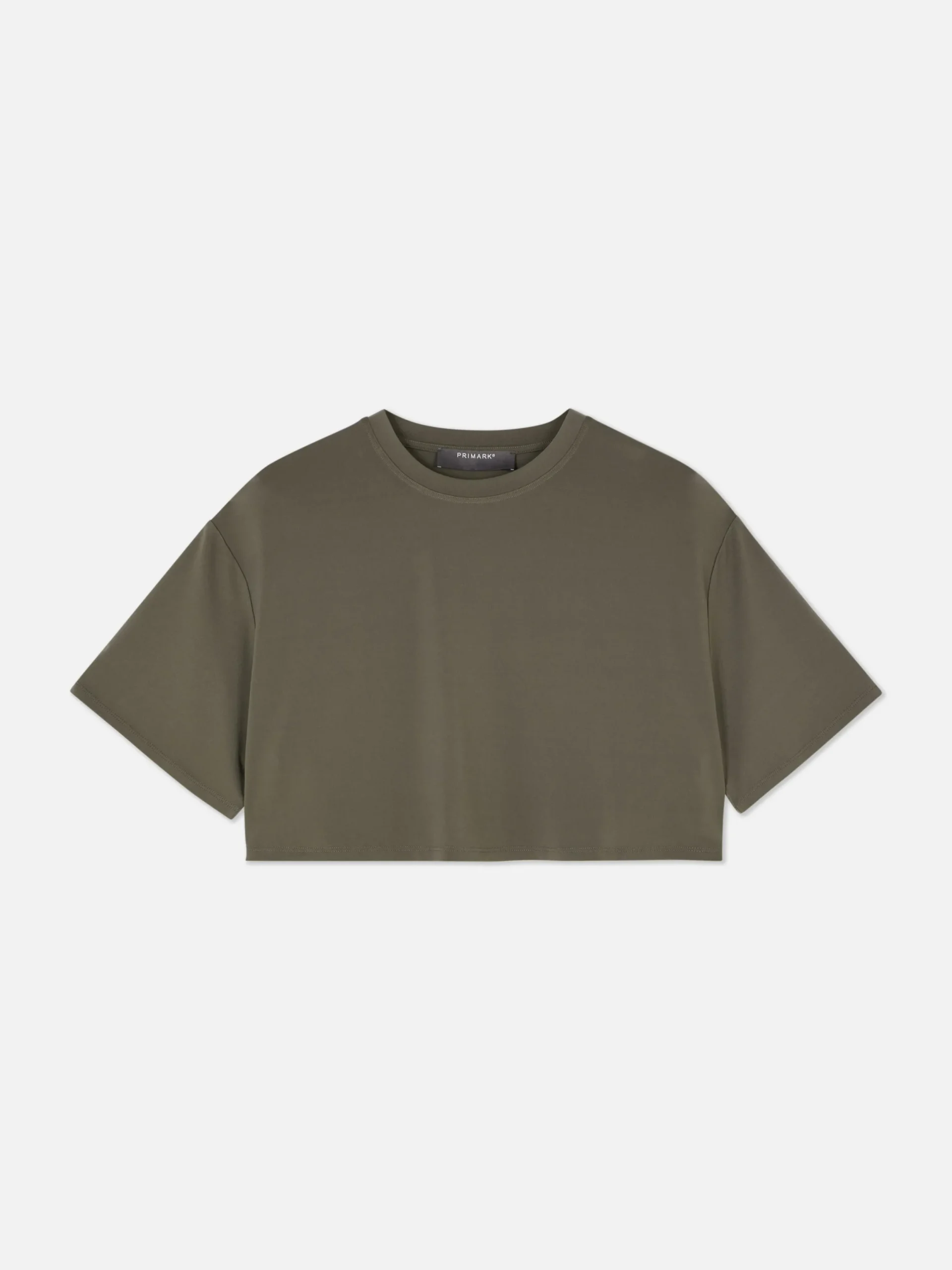 Mujer Primark Tops Y Camisetas|Camiseta Corta De Corte Cuadrado Combinable