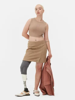 Mujer Primark Tops Y Camisetas|Camiseta Corta Y Sin Mangas Con Espalda Nadadora