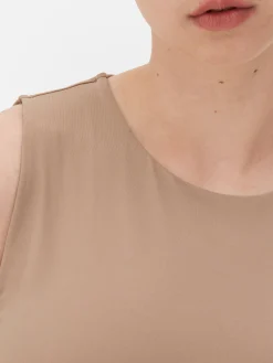 Mujer Primark Tops Y Camisetas|Camiseta Corta Y Sin Mangas Con Espalda Nadadora