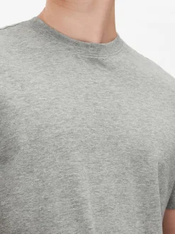 Hombre Primark Tops Y Camisetas|Camiseta De Algodón Con Cuello Redondo