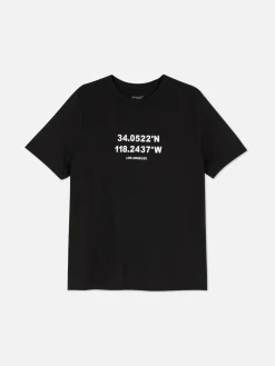 Mujer Primark Tops Y Camisetas|Camiseta De Algodón Con Estampado Gráfico