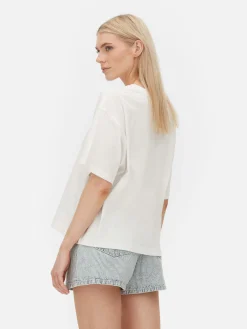 Mujer Primark Tops Y Camisetas|Camiseta De Corte Cuadrado