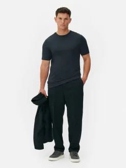 Hombre Primark Tops Y Camisetas|Camiseta De Corte Entallado De Kem