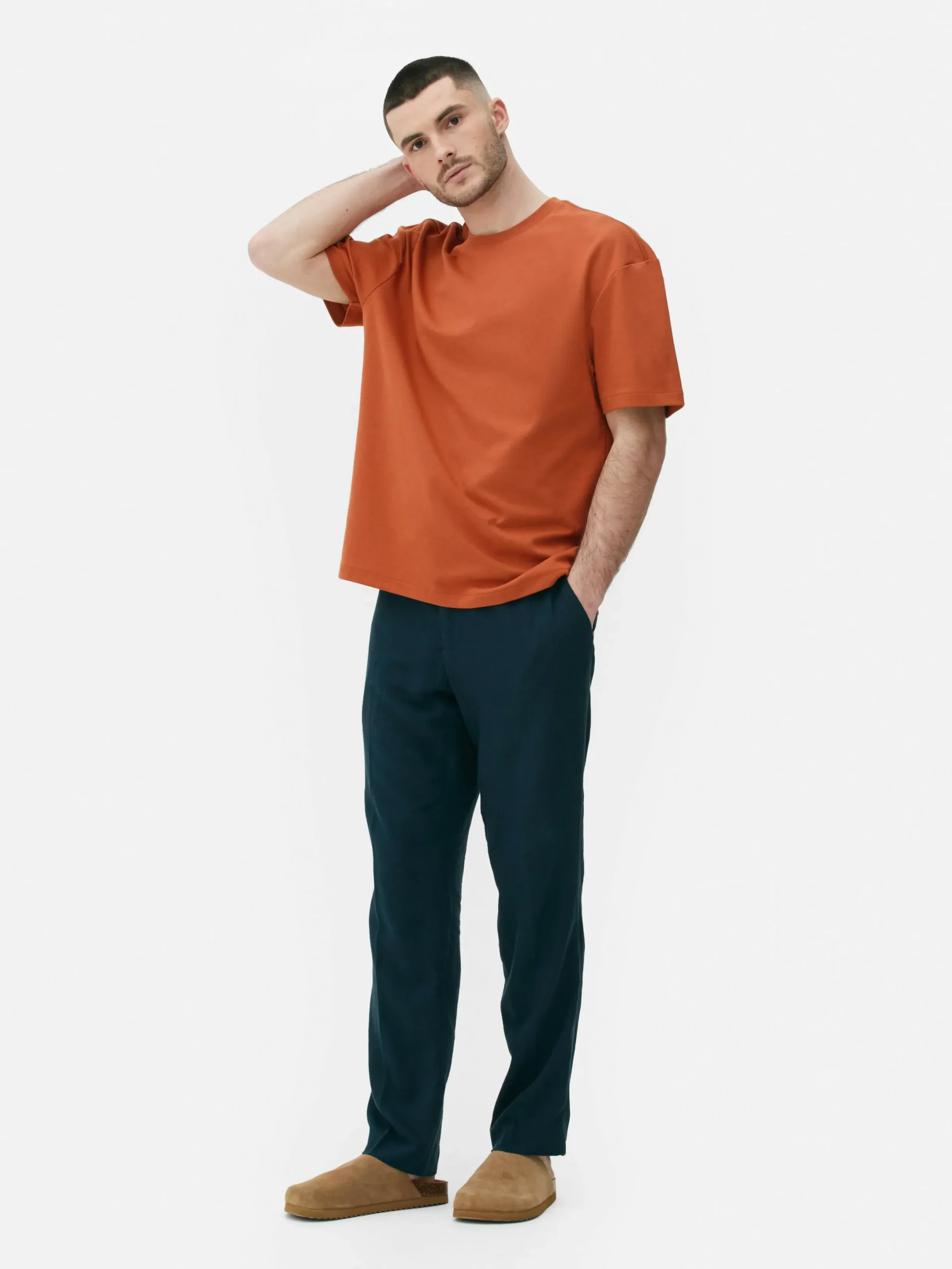 Hombre Primark Tops Y Camisetas|Camiseta De Corte Holgado De Kem