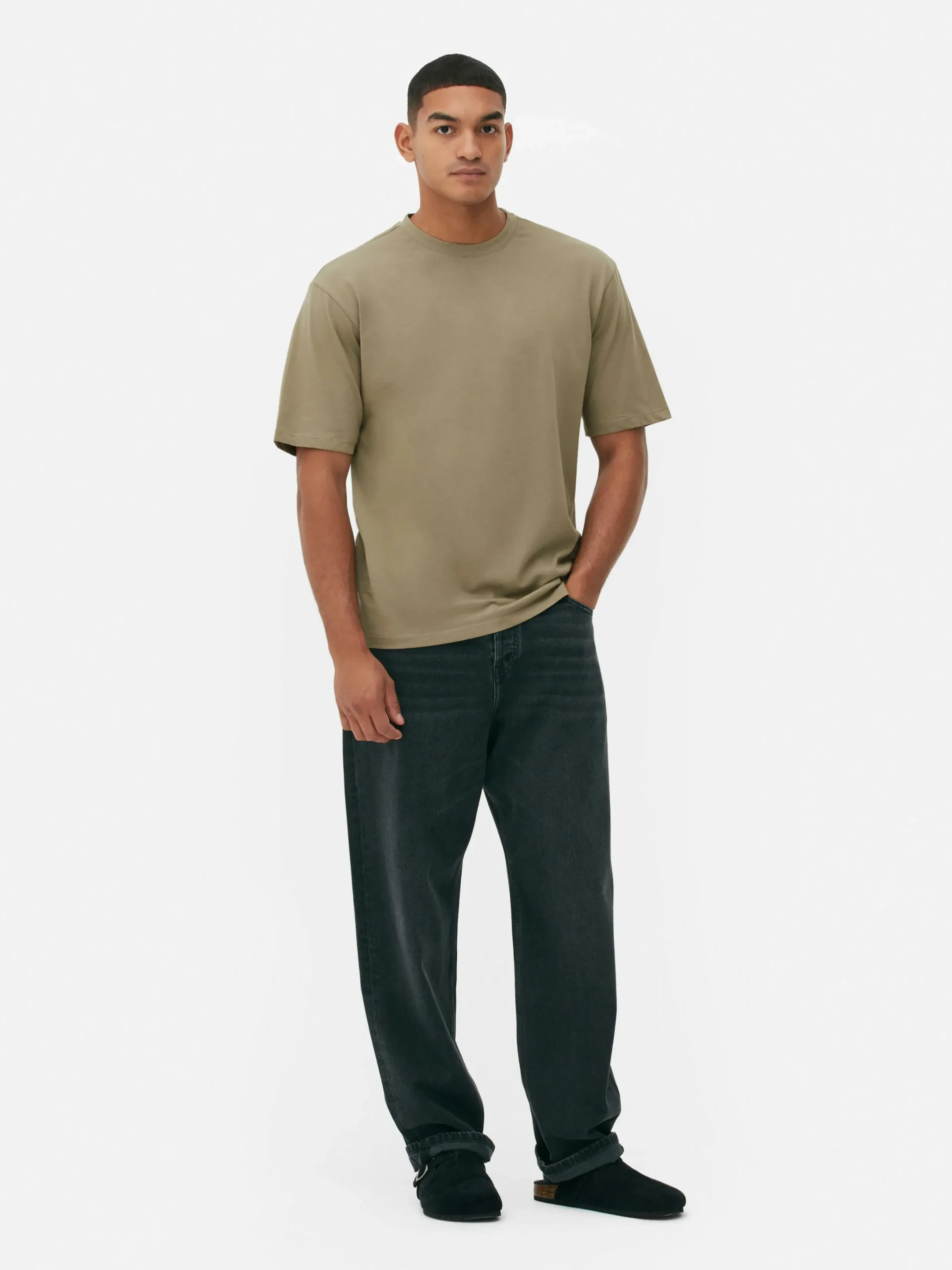 Hombre Primark Tops Y Camisetas|Camiseta De Corte Holgado