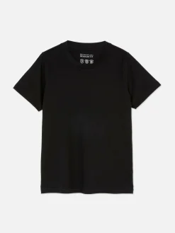 Mujer Primark Tops Y Camisetas|Camiseta De Cuello Redondo Y Corte Recto