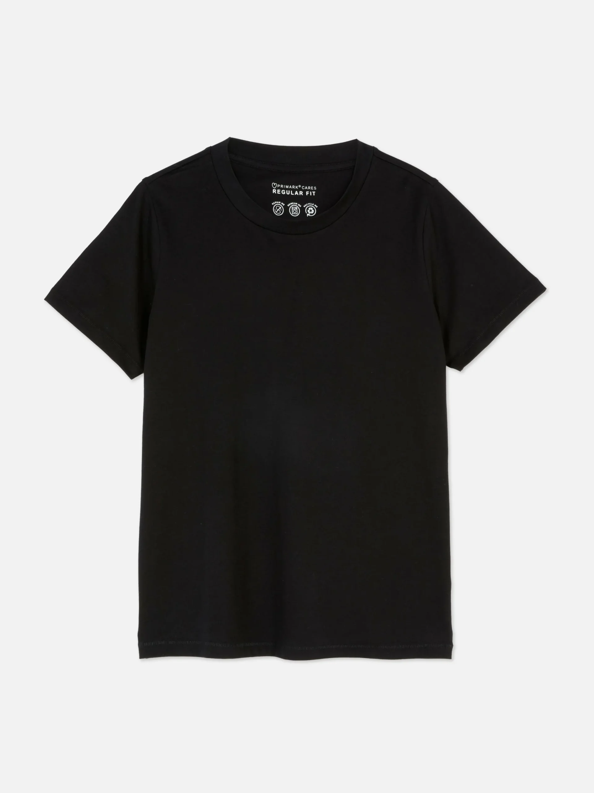 Mujer Primark Tops Y Camisetas|Camiseta De Cuello Redondo Y Corte Recto