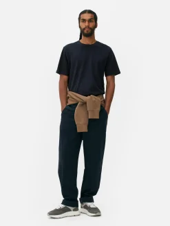 Hombre Primark Tops Y Camisetas|Camiseta De Cuello Redondo Y Corte Recto