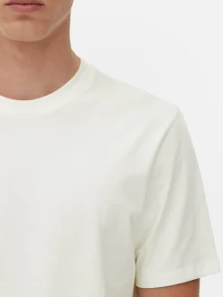 Hombre Primark Tops Y Camisetas|Camiseta De Cuello Redondo Y Corte Recto