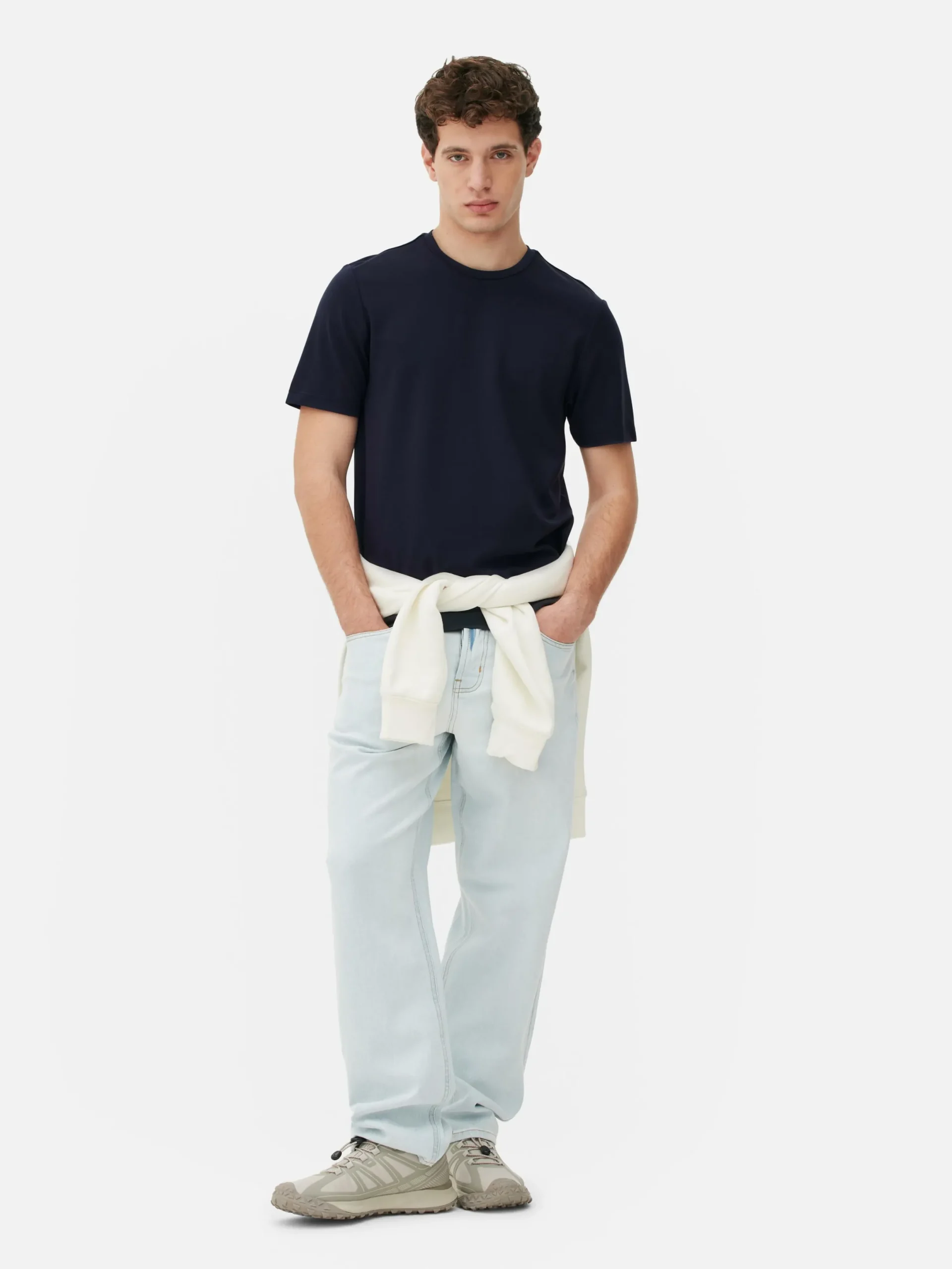 Hombre Primark Tops Y Camisetas|Camiseta De Cuello Redondo Estampada De Kem