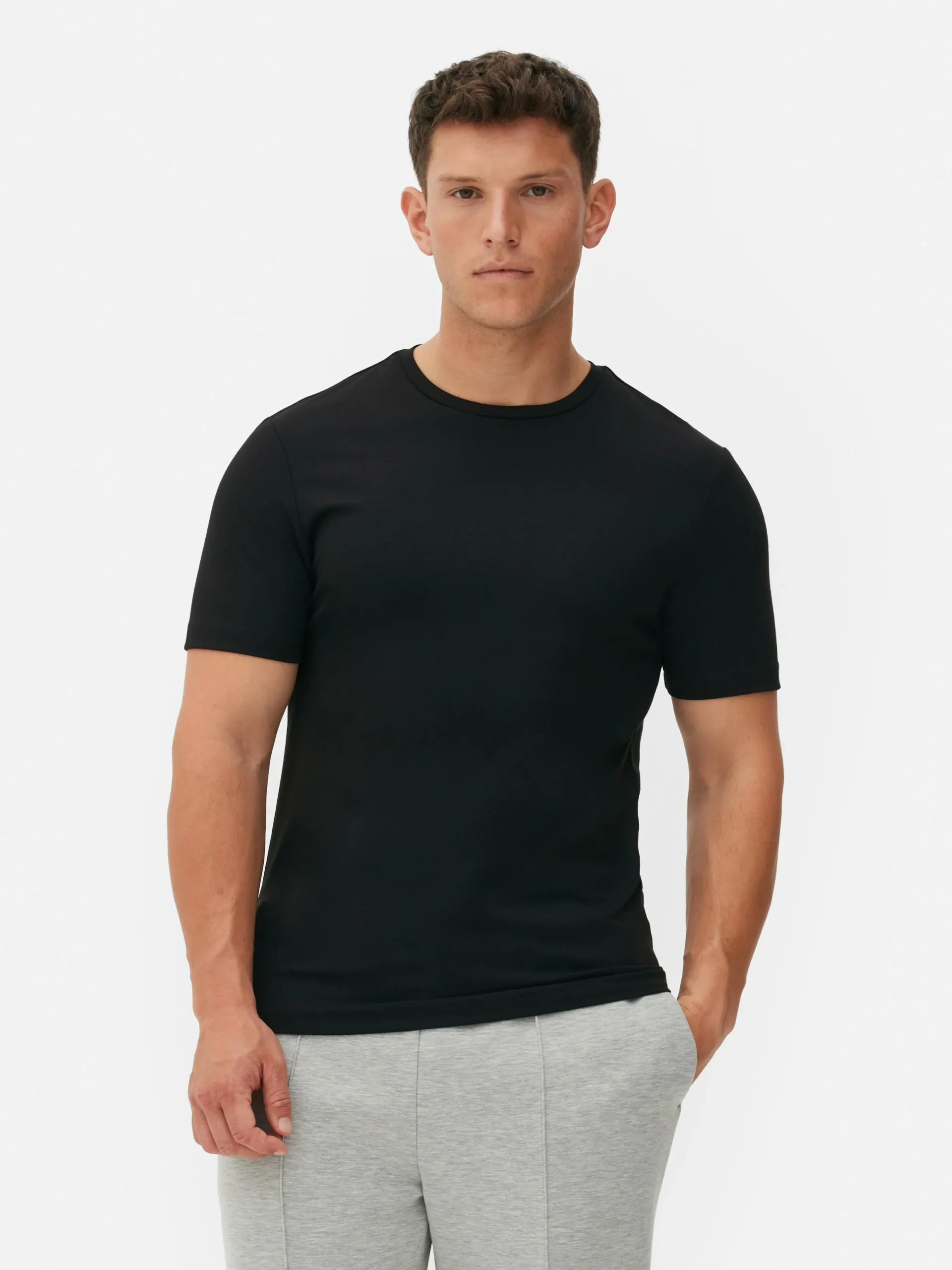 Hombre Primark Tops Y Camisetas|Camiseta De Cuello Redondo Estampada De Kem