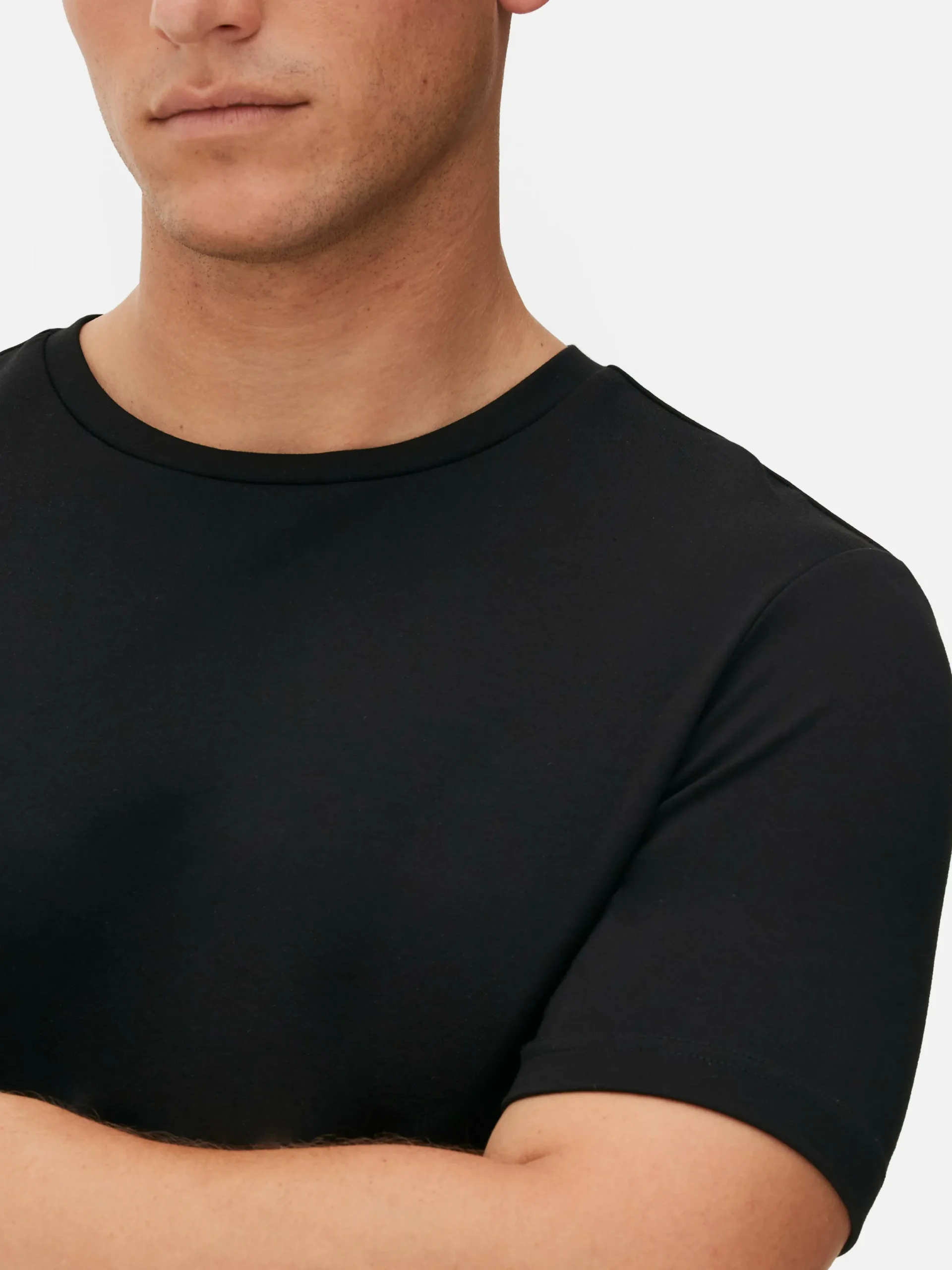 Hombre Primark Tops Y Camisetas|Camiseta De Cuello Redondo Estampada De Kem