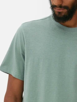 Hombre Primark Tops Y Camisetas|Camiseta De Cuello Redondo Y Corte Recto