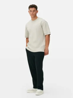 Hombre Primark Tops Y Camisetas|Camiseta De Cuello Redondo Estampada De Kem