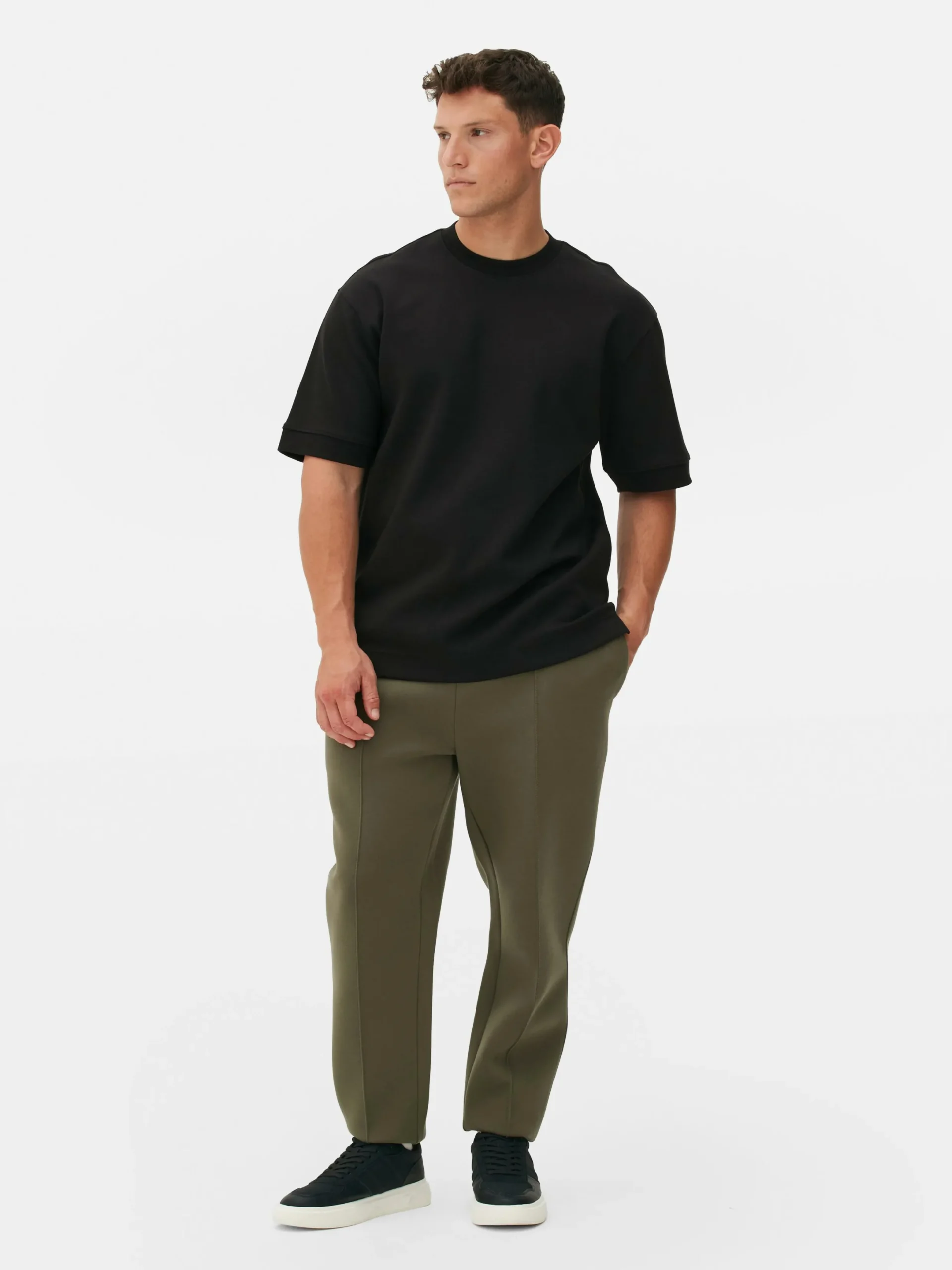 Hombre Primark Tops Y Camisetas|Camiseta De Cuello Redondo Estampada De Kem