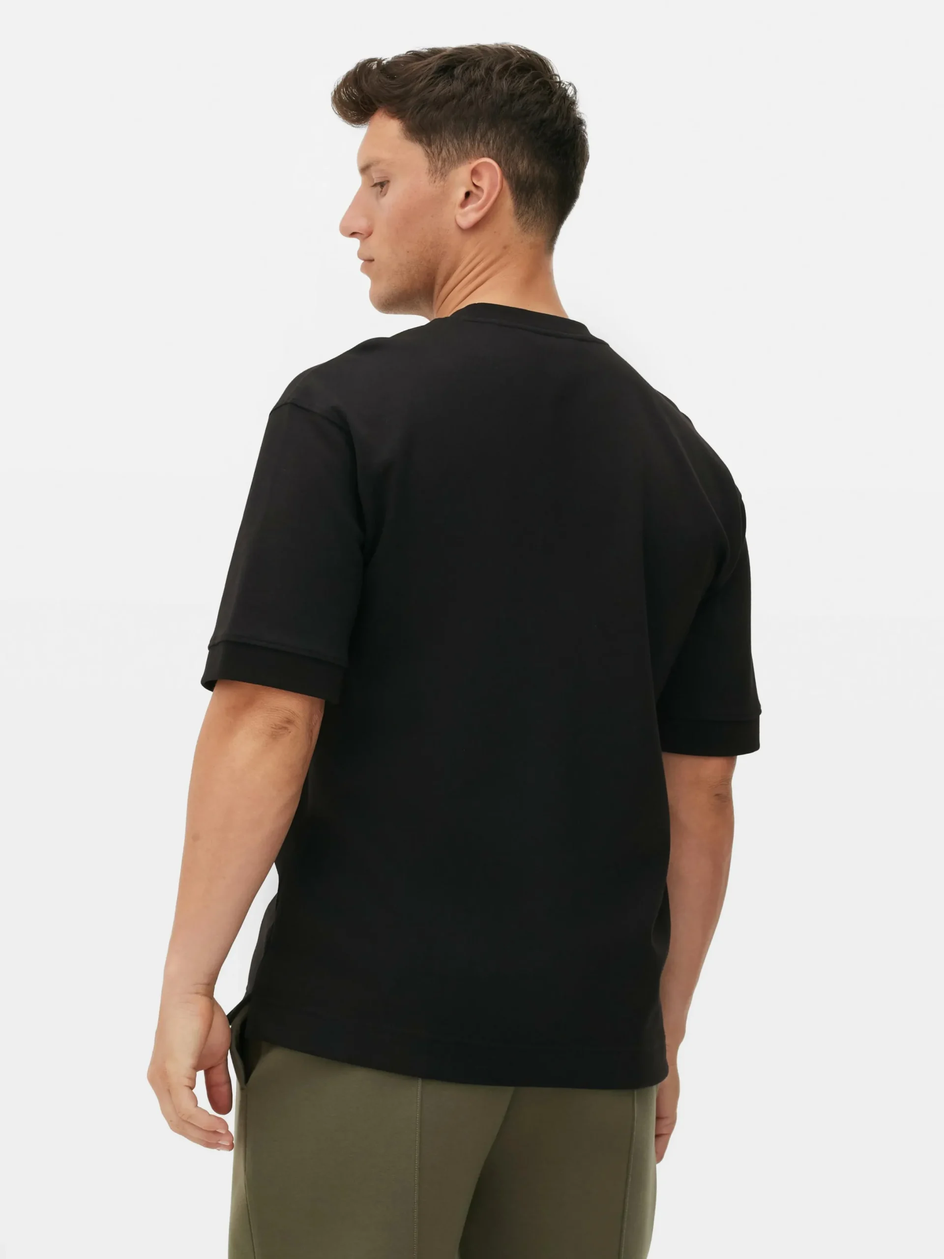 Hombre Primark Tops Y Camisetas|Camiseta De Cuello Redondo Estampada De Kem