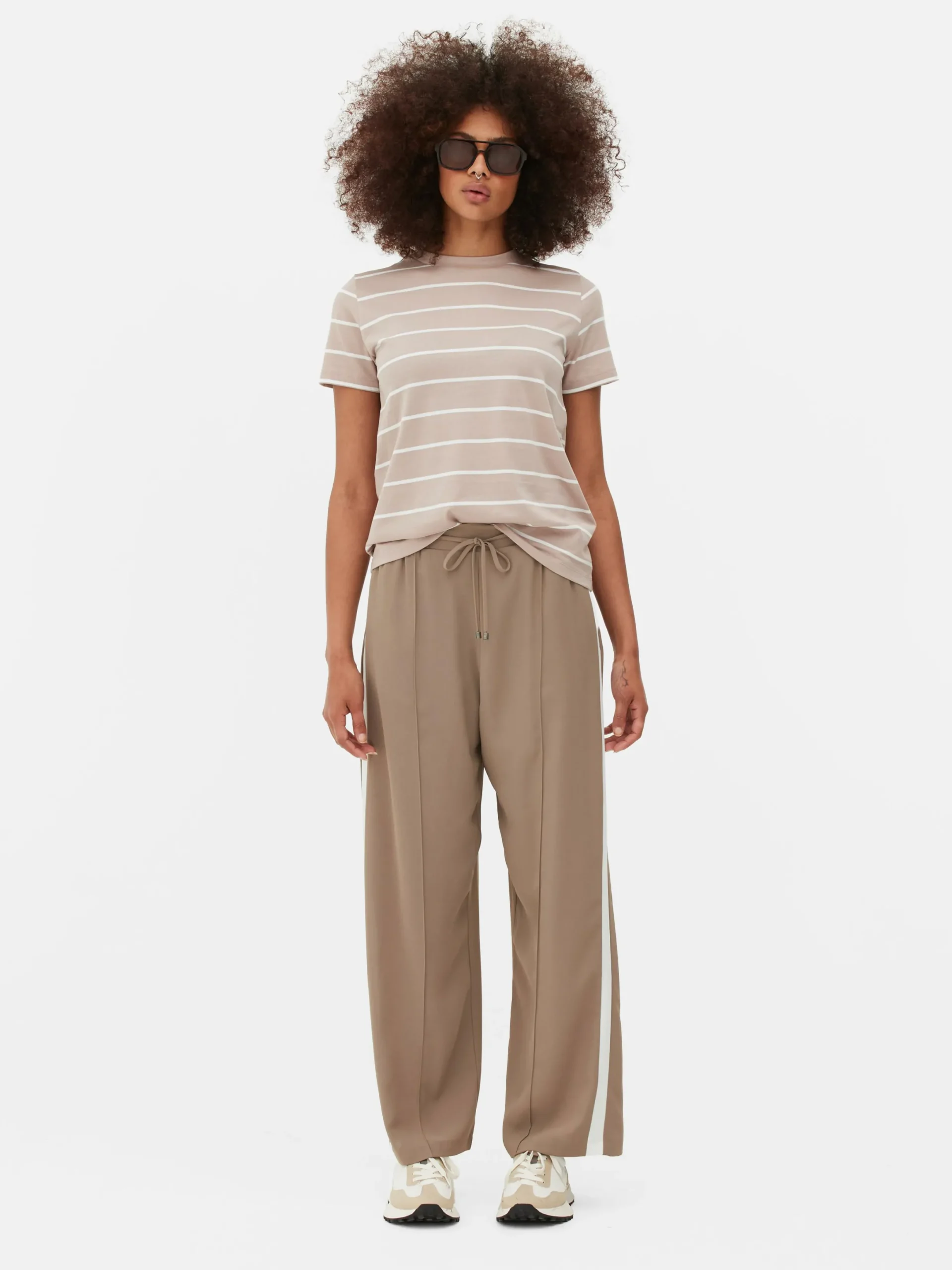 Mujer Primark Tops Y Camisetas|Camiseta De Cuello Redondo A Rayas