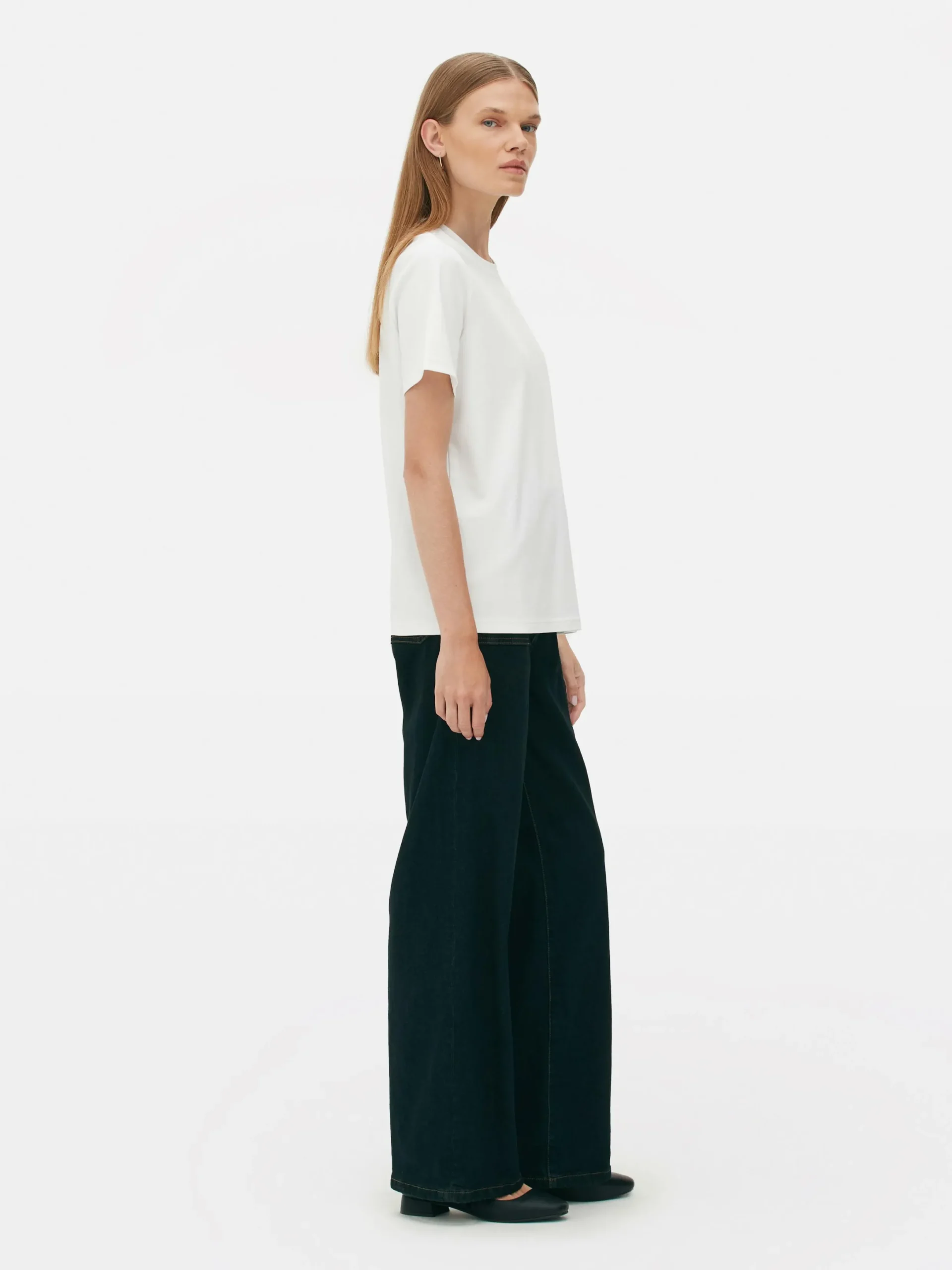 Mujer Primark Tops Y Camisetas|Camiseta De Cuello Redondo De The Edit